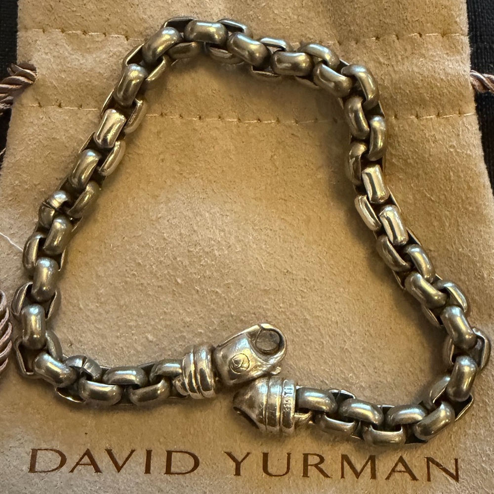 David Yurman Sterling Silver Chain Bracelet